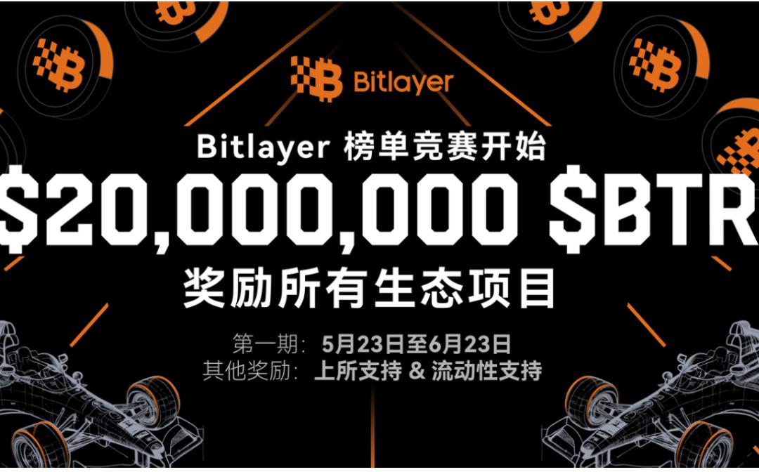 Bitlayer首期Dapp榜单竞赛将于5月23日上线 项目可将100%空投奖励发放给用户