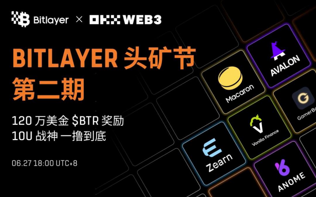 Bitlayer头矿节二期活动正式登陆OKX Wallet Cryptopedia 空投价值百万美元BTR奖励