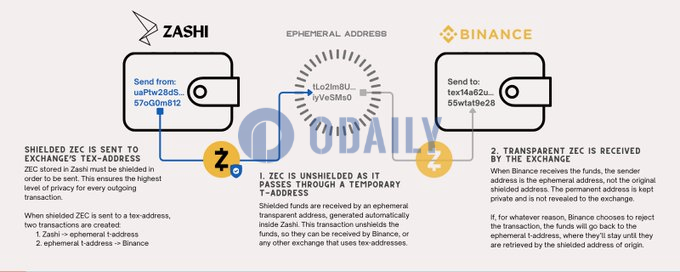 Zashi推出TEX地址支持，实现无缝转账到需透明发送方的交易所