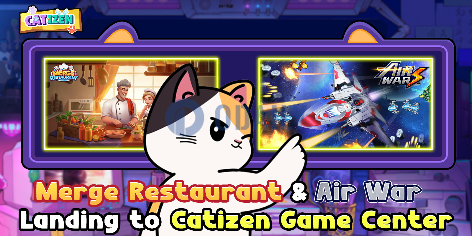 Catizen推出Air War与Merge Restaurant迷你游戏