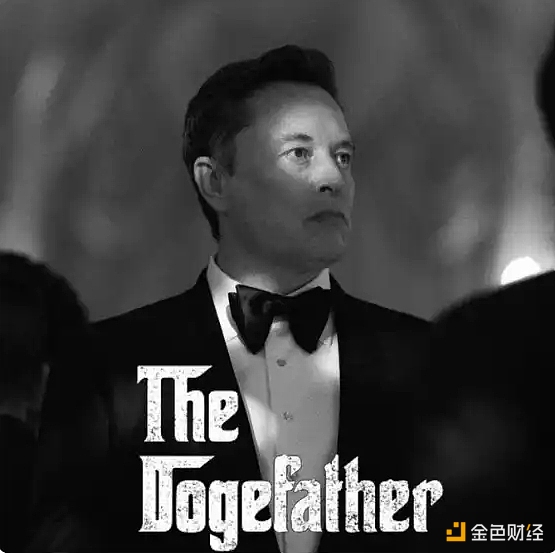 马斯克于X平台发布“The Dogefather”个人肖像照片