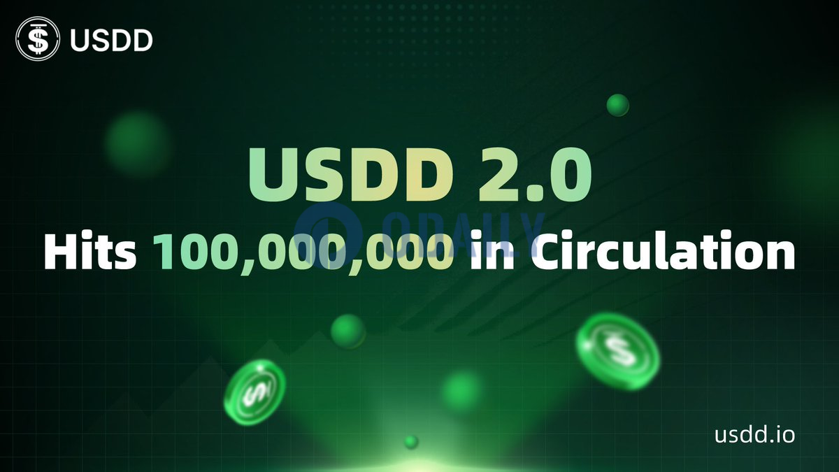 USDD 2.0流通量突破1亿枚